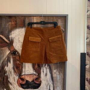 New Urban Outfitters brown corduroy skirt